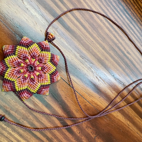 Jewelry - HANDMADE Boho Flower Necklace